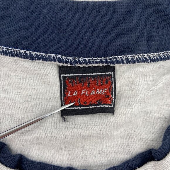 LA Flame Myrtle Beach South Carolina T Shirt Vintage Roll Sleeve size M L Gray - Picture 5 of 7